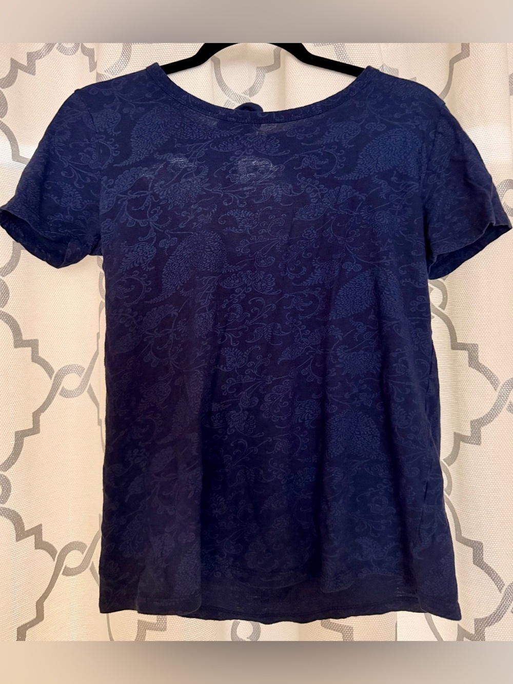 Lucky Brand Navy Short Sleeve Top